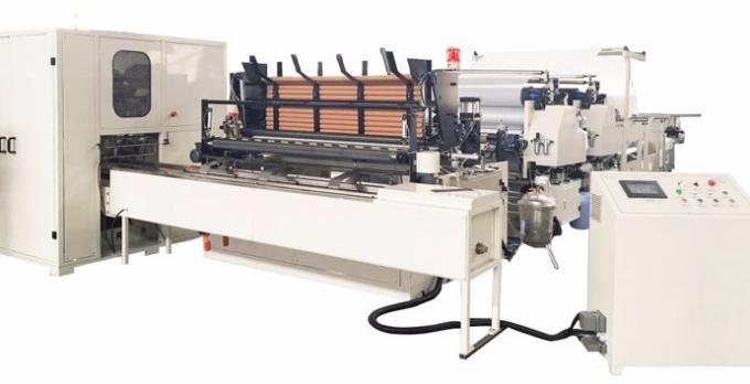 Papier hygiénique de rebobinage de panneau mural de PLC faisant des supports de la machine 7.5KW 2 11