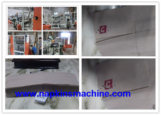 600 machine de pliage de serviette de PLC de fois de morceaux/minute 4
