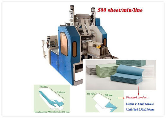 CE deux feuilles du fois 380V 50HZ 3200/Min Paper Towel Making Machine