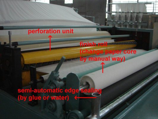 taille 3 de 500mm dans 1 rouleau de papier hygiénique de rebobinage faisant la machine