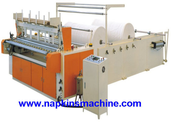 papier hygiénique d'écran tactile de PLC de largeur de 1400mm convertissant la machine
