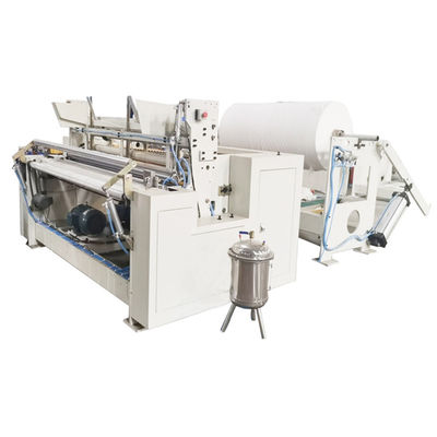Rouleau de papier hygiénique pneumatique de Rewinder HMI faisant la machine 500m/Min