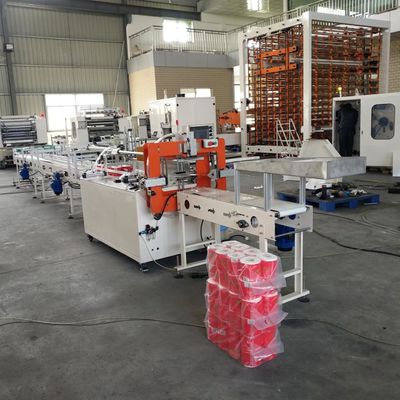 Rouleau de papier hygiénique pneumatique de Rewinder HMI faisant la machine 500m/Min