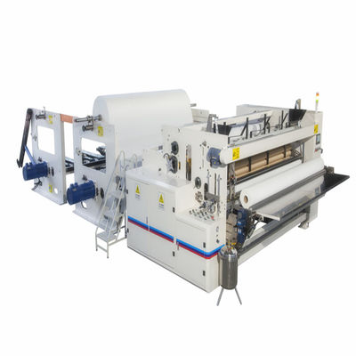 Rouleau de papier hygiénique de rebobinage de machine de fente de papier de soie de soie de PLC 200m/min