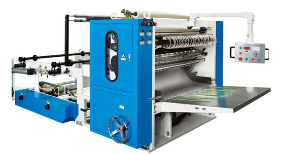 Chaîne de production de dessin molle du tissu 11KW facial 4800sheets/min Interfold