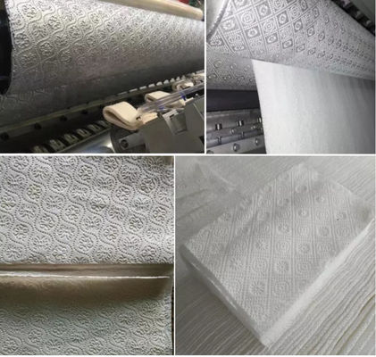 feuilles de la machine 4800 de tissu facial d'Interfold de la CE 380V/Min Edge Embossing