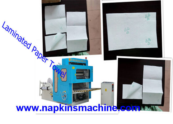 Serviette de papier gravante en refief de stratification de pli de la CE N faisant la machine