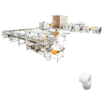 Machine à emballer de rouleau de papier hygiénique d'écran tactile de PLC